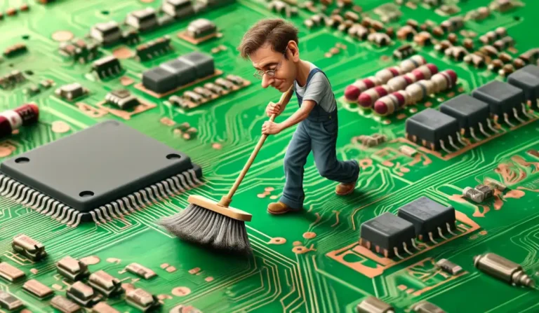 Cleaning Flux Residue from a Circuit Board: A Step-by-Step Guide